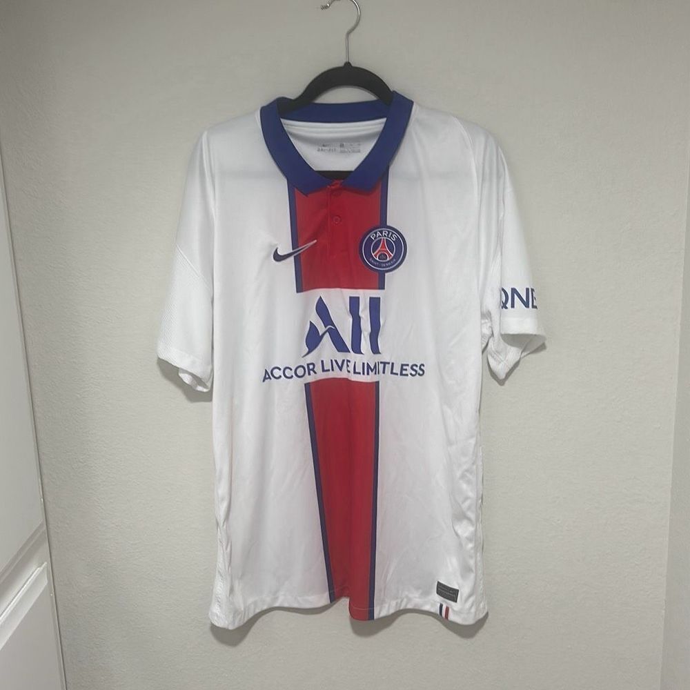 Nike White and Red Men's Jersey